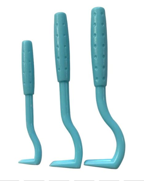 Zeckenzange 3er Set - blau und grün