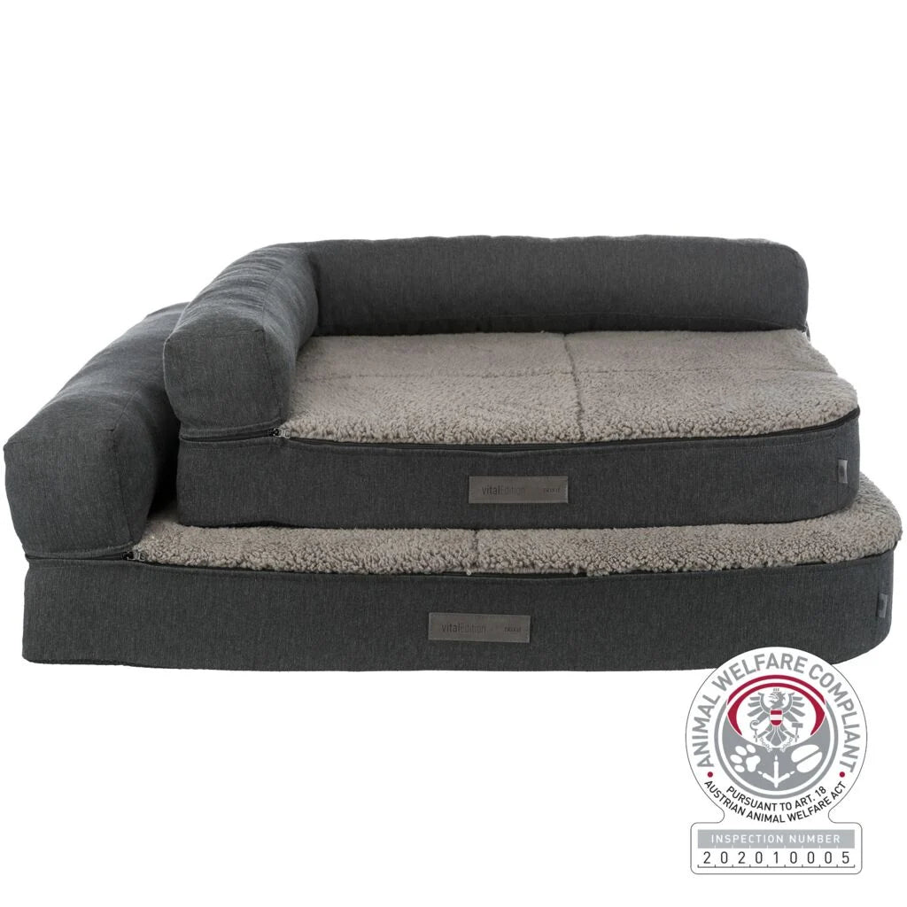 graues Hundebett