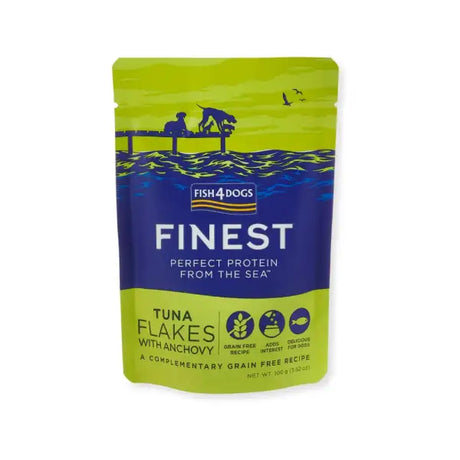 Fish4Dogs ® Finest Thunfischflocken mit Sardellen 100 g Lucky-Pet