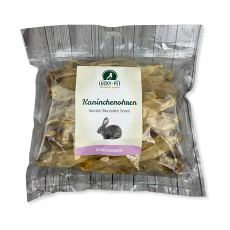 Lucky-Pet Kaninchenohren 250 g | 100% Kaninchen Lucky-Pet
