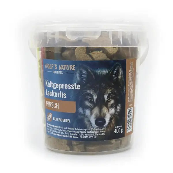 Wolf´s Nature ® Dog bites mit Hirsch 400 g Lucky-Pet