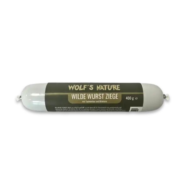 Wolf´s Nature ® Wilde Wurst Ziege 400 g lucky-pet